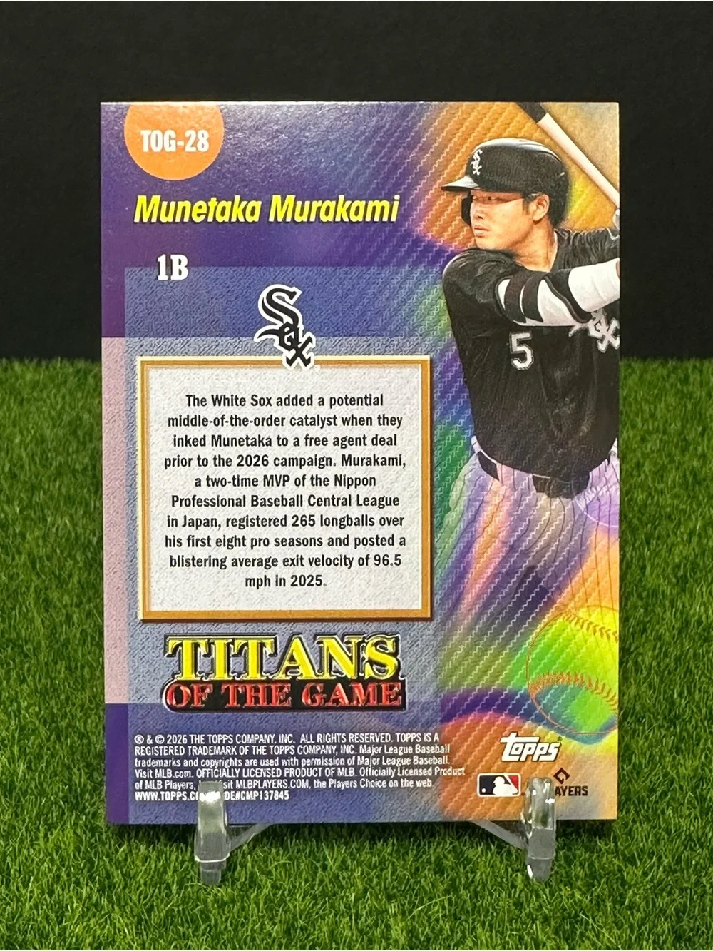 2026 Topps Series 2 Titans Of The Game White Sox (RC) Munetaka Murakami Gold /50